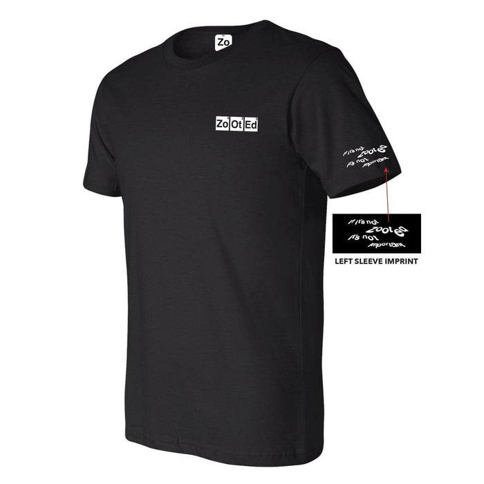 Zooted Brandz - Logo Black T Shirt - (1, 3, or 6 Count)-Novelty, Hats & Clothing