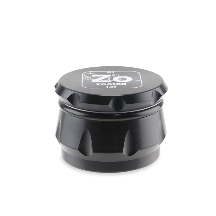 Zooted Premium 4 Piece Grinder 63mm - Black (1 Count, 5 Count OR