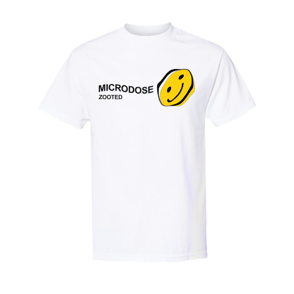 Zooted Brandz - Smiley White T Shirt (1 Count, 3 Count OR 6 Count)-Novelty, Hats & Clothing