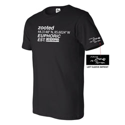 Zooted Euphoric Black T Shirt (1 Count, 3 Count, OR 6 Count)-Novelty, Hats & Clothing