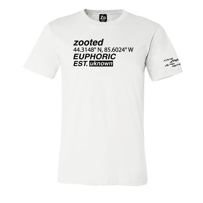 Zooted Euphoric White T Shirt - (1 Count, 3 Count OR 6 Count)-Novelty, Hats & Clothing